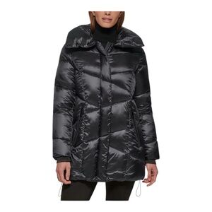 Calvin Klein Women’s Black Puffer Jacket – Size L